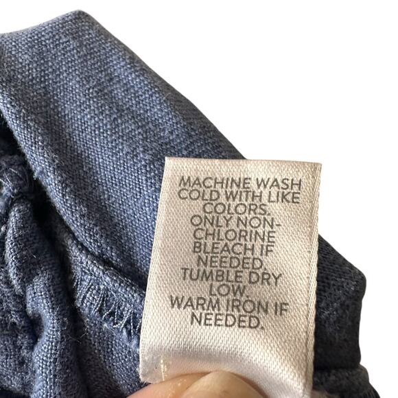 J.Jill Pure Jill 100% Linen Blue Crop Casual Pants Sz 2X Classic Boho Lagenlook - Picture 9 of 9